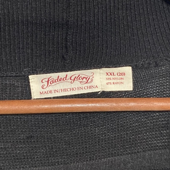 Vintage 2000s Striped Black Cardigan - Picture 3 of 3